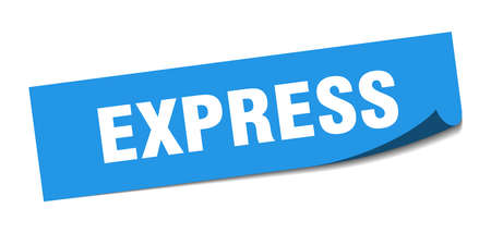 express sticker. express square isolated sign. expressのイラスト素材