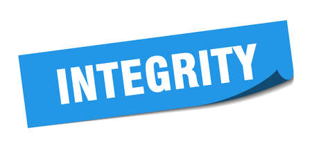 integrity sticker. integrity square isolated sign. integrityのイラスト素材