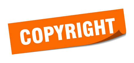 copyright sticker. copyright square isolated sign. copyrightのイラスト素材