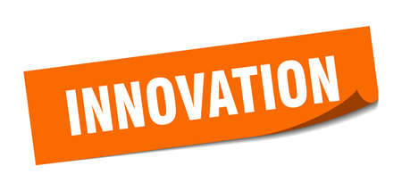 innovation sticker. innovation square isolated sign. innovationのイラスト素材