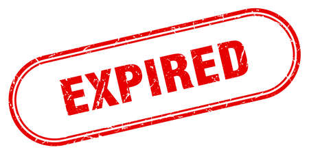 expired stamp. expired square grunge sign. expiredのイラスト素材