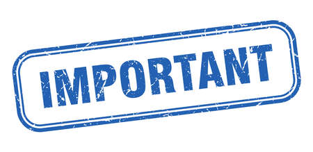 important stamp. important square grunge sign. importantのイラスト素材