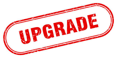 upgrade stamp. upgrade square grunge sign. upgradeのイラスト素材