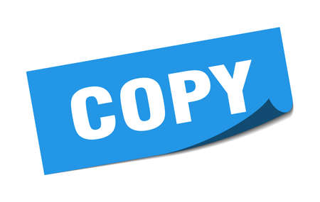 copy sticker. copy square isolated sign. copyのイラスト素材