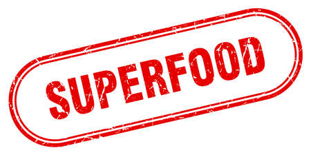superfood stamp. superfood square grunge sign. superfoodのイラスト素材