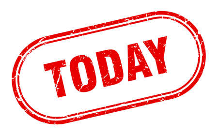 today stamp. today square grunge sign. todayのイラスト素材