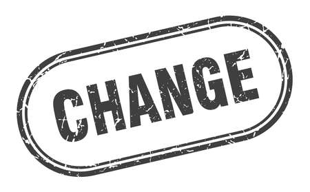 change stamp. change square grunge sign. changeのイラスト素材