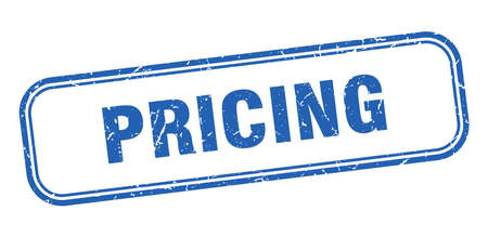 pricing stamp. pricing square grunge sign. pricingのイラスト素材