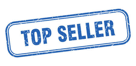top seller stamp. top seller square grunge sign. top sellerのイラスト素材