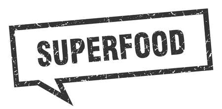 superfood sign. superfood square speech bubble. superfoodのイラスト素材