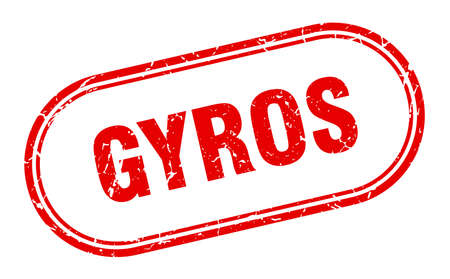 gyros stamp. gyros square grunge sign. gyrosのイラスト素材