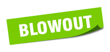 blowout sticker. blowout square isolated sign. blowoutのイラスト素材