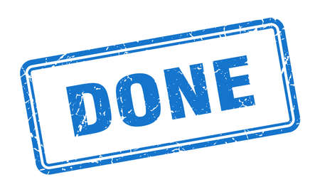 done stamp. done square grunge sign. doneのイラスト素材