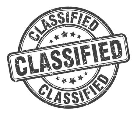 classified stamp. classified round grunge sign. classifiedのイラスト素材