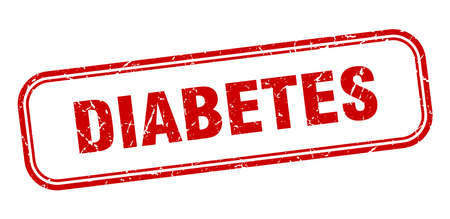 diabetes stamp. diabetes square grunge sign. diabetesのイラスト素材