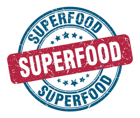 superfood stamp. superfood round grunge sign. superfoodのイラスト素材