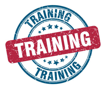 training stamp. training round grunge sign. trainingのイラスト素材