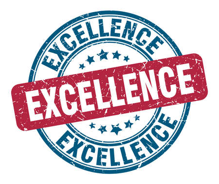 excellence stamp. excellence round grunge sign. excellenceのイラスト素材