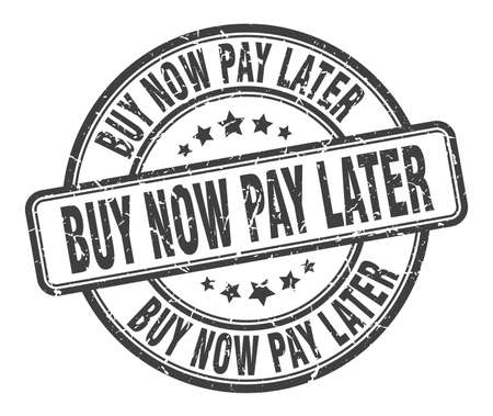 buy now pay later stamp. buy now pay later round grunge sign. buy now pay laterのイラスト素材