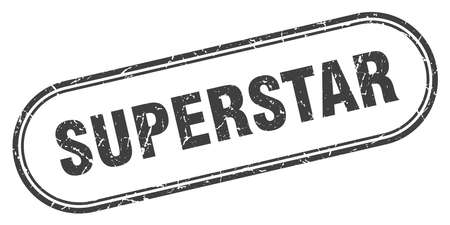 superstar stamp. superstar square grunge sign. superstarのイラスト素材