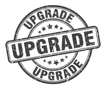 upgrade stamp. upgrade round grunge sign. upgradeのイラスト素材