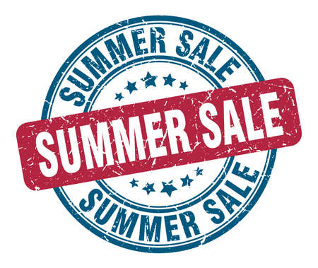 summer sale stamp. summer sale round grunge sign. summer saleのイラスト素材