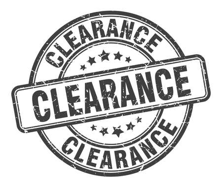clearance stamp. clearance round grunge sign. clearanceのイラスト素材