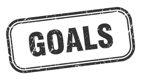 goals stamp. goals square grunge sign. goalsのイラスト素材