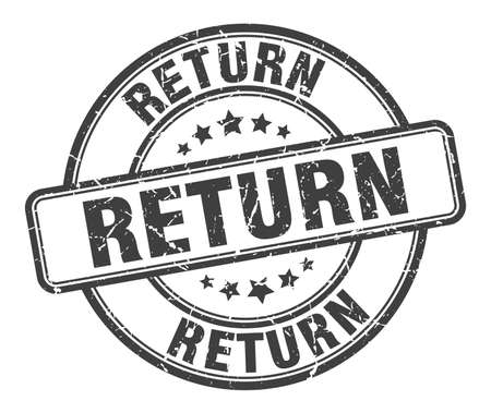 return stamp. return round grunge sign. returnのイラスト素材