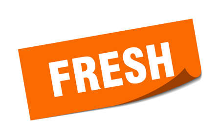 fresh sticker. fresh square isolated sign. freshのイラスト素材