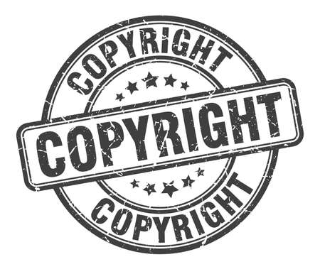 copyright stamp. copyright round grunge sign. copyrightのイラスト素材