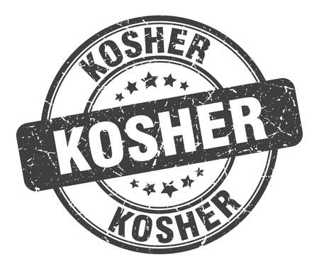 kosher stamp. kosher round grunge sign. kosherのイラスト素材