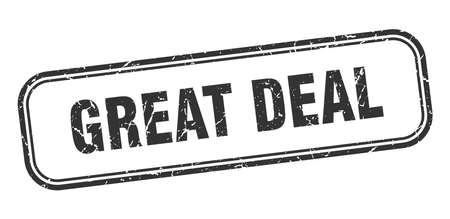 great deal stamp. great deal square grunge sign. great dealのイラスト素材