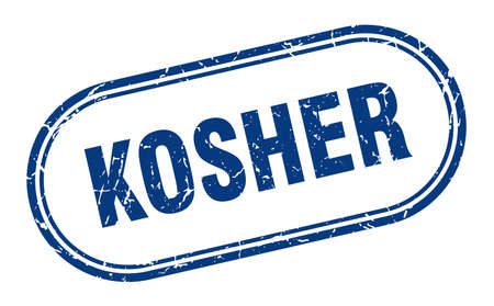 kosher stamp. kosher square grunge sign. kosherのイラスト素材