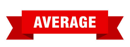 average ribbon. average isolated sign. average bannerのイラスト素材