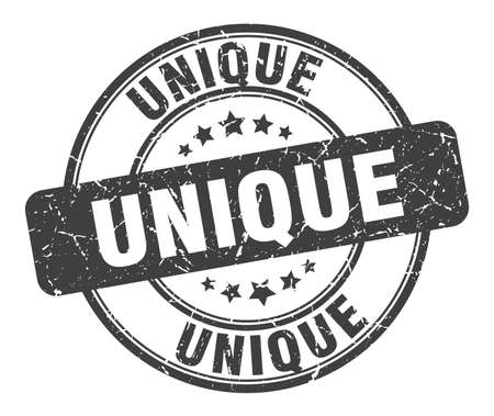 unique stamp. unique round grunge sign. uniqueのイラスト素材