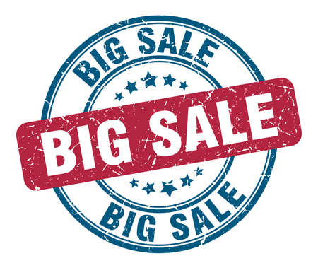 big sale stamp. big sale round grunge sign. big saleのイラスト素材