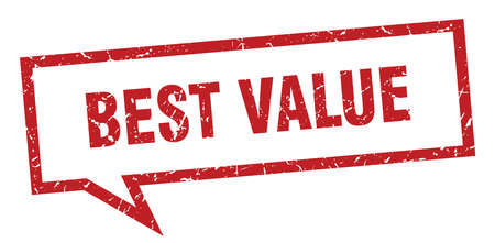 best value sign. best value square speech bubble. best valueのイラスト素材
