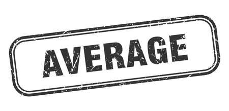 average stamp. average square grunge sign. averageのイラスト素材