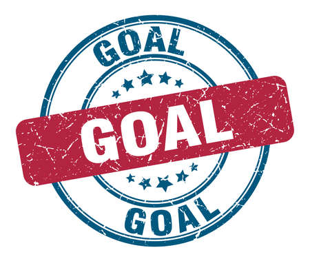 goal stamp. goal round grunge sign. goalのイラスト素材