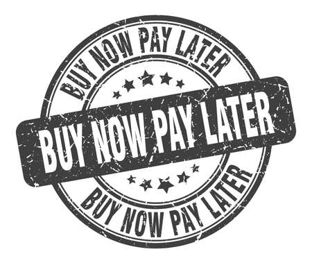 buy now pay later stamp. buy now pay later round grunge sign. buy now pay laterのイラスト素材