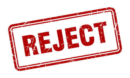 reject stamp. reject square grunge sign. rejectのイラスト素材