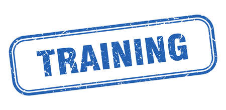 training stamp. training square grunge sign. trainingのイラスト素材