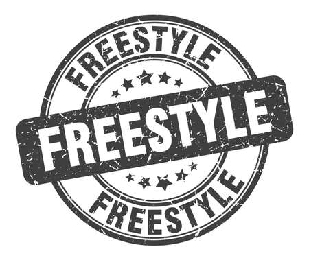 freestyle stamp. freestyle round grunge sign. freestyleのイラスト素材