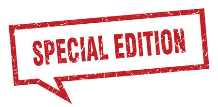 special edition sign. special edition square speech bubble. special editionのイラスト素材
