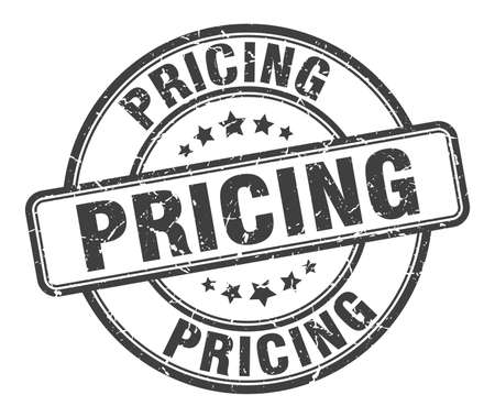 pricing stamp. pricing round grunge sign. pricingのイラスト素材