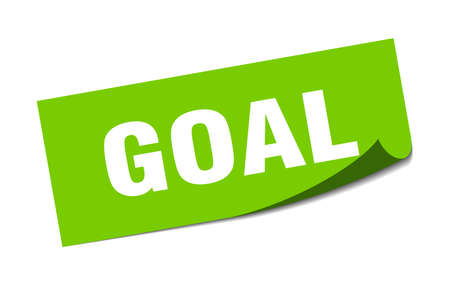 goal sticker. goal square isolated sign. goalのイラスト素材
