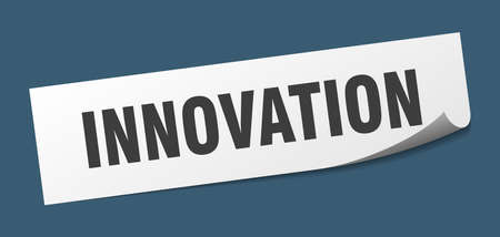 Innovation sticker. Innovation square isolated sign isolated on a white background.のイラスト素材