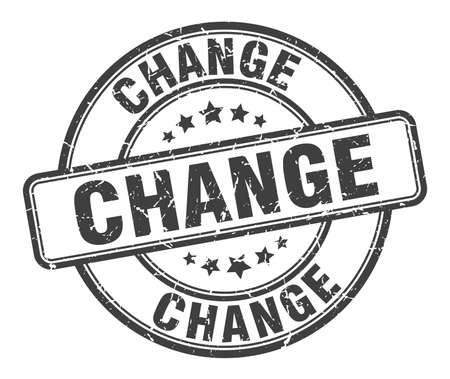 change stamp. change round grunge sign. changeのイラスト素材