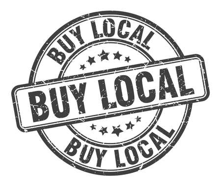 buy local stamp. buy local round grunge sign. buy localのイラスト素材